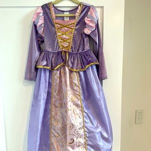 Purple pink princess costume dress Rapunzel Used. Sz 5-7 Little Adventures girls